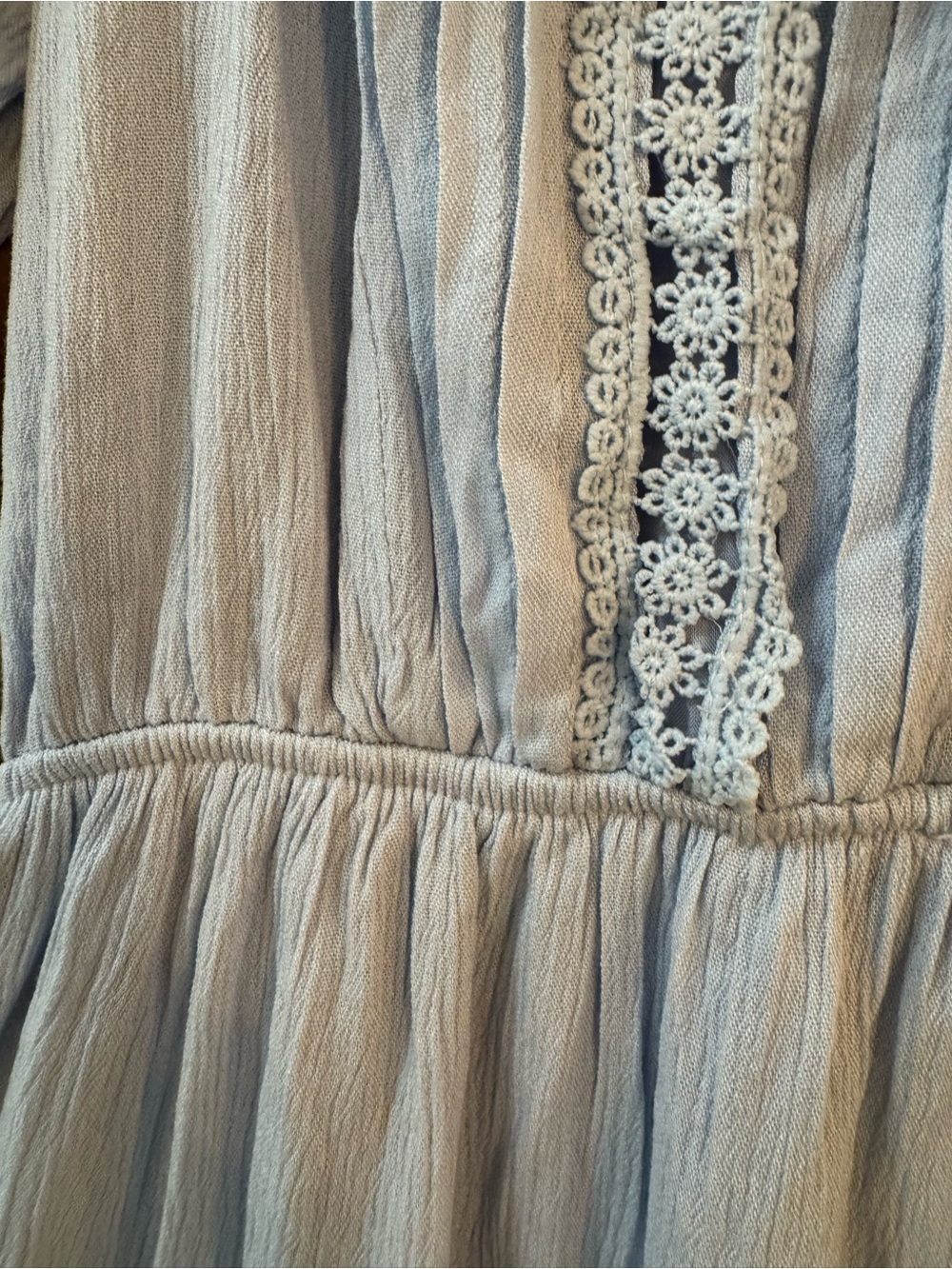Hello Molly High Above the Clouds Tiered Midi Dress Cottagecore Feminine SZ 4 - Picture 11 of 16